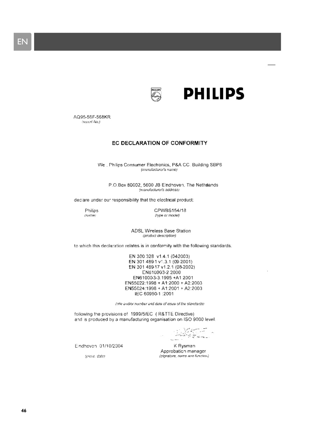 Philips SNA6500 user manual 