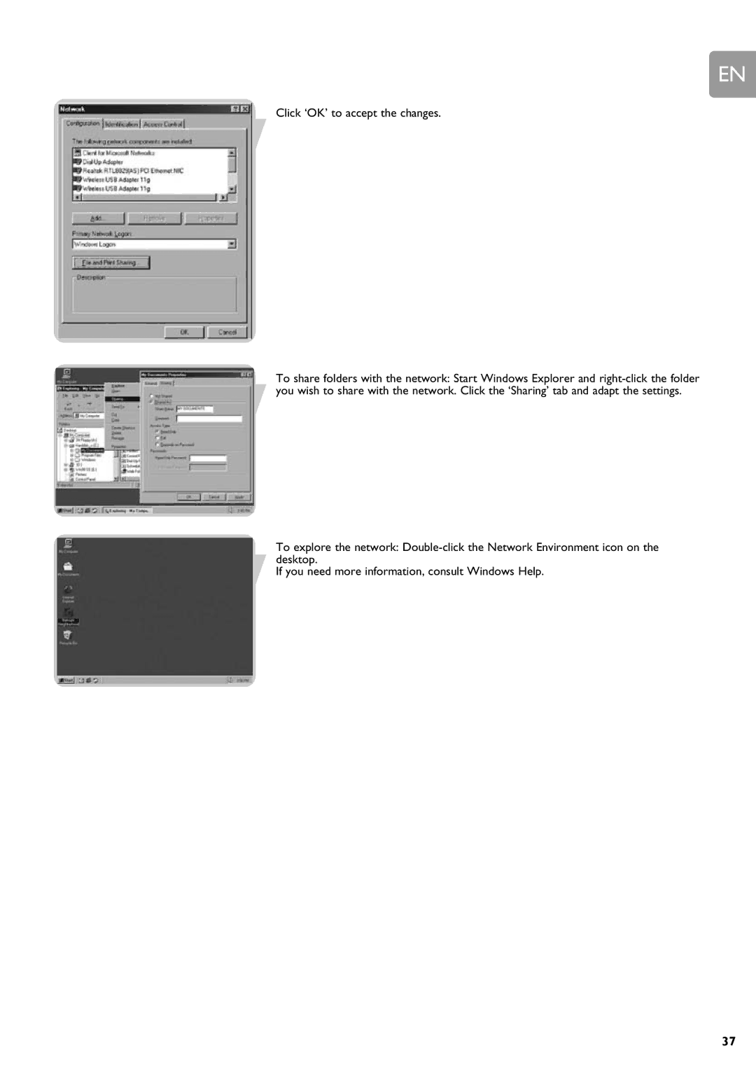 Philips SNA6640 user manual Click ‘OK’ to accept the changes 