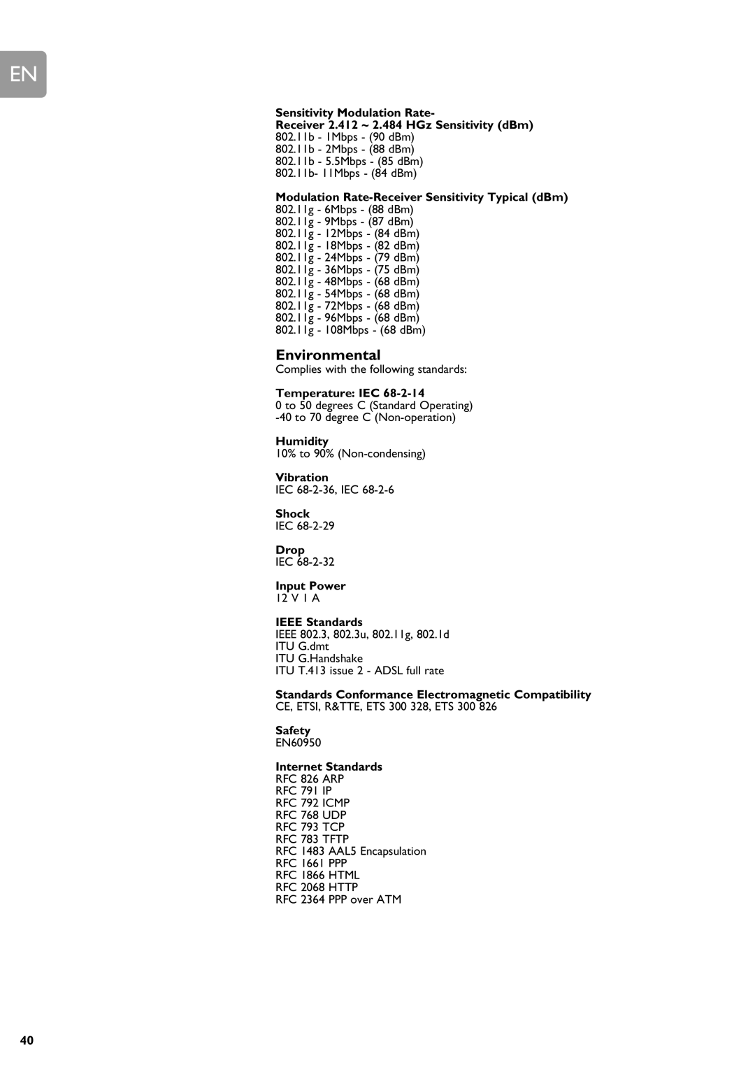 Philips SNA6640 user manual Environmental 