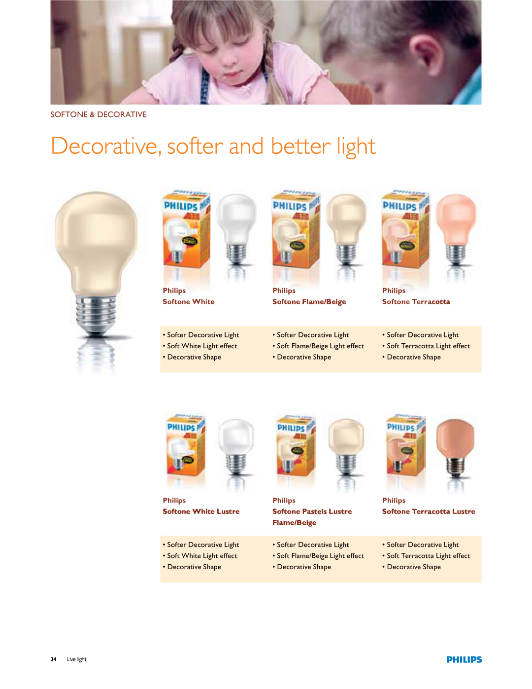 Philips Softer Decorative Light manual Decorative, softer and better light, Softone & Decorative 