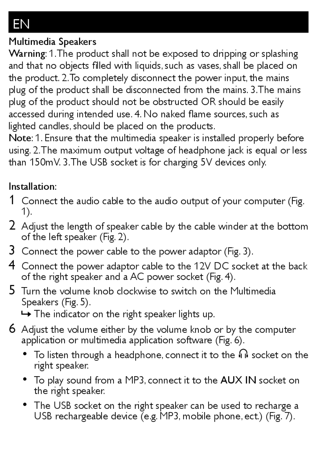 Philips SPA7210/17 user manual 