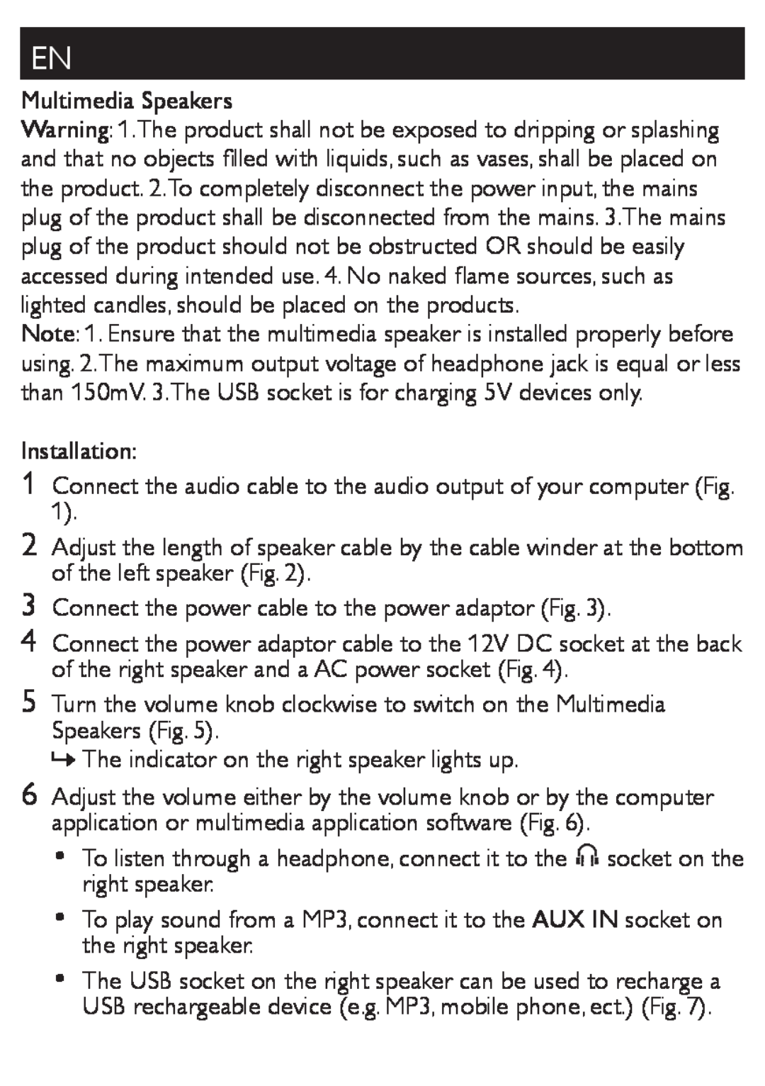 Philips SPA7210/17 user manual 