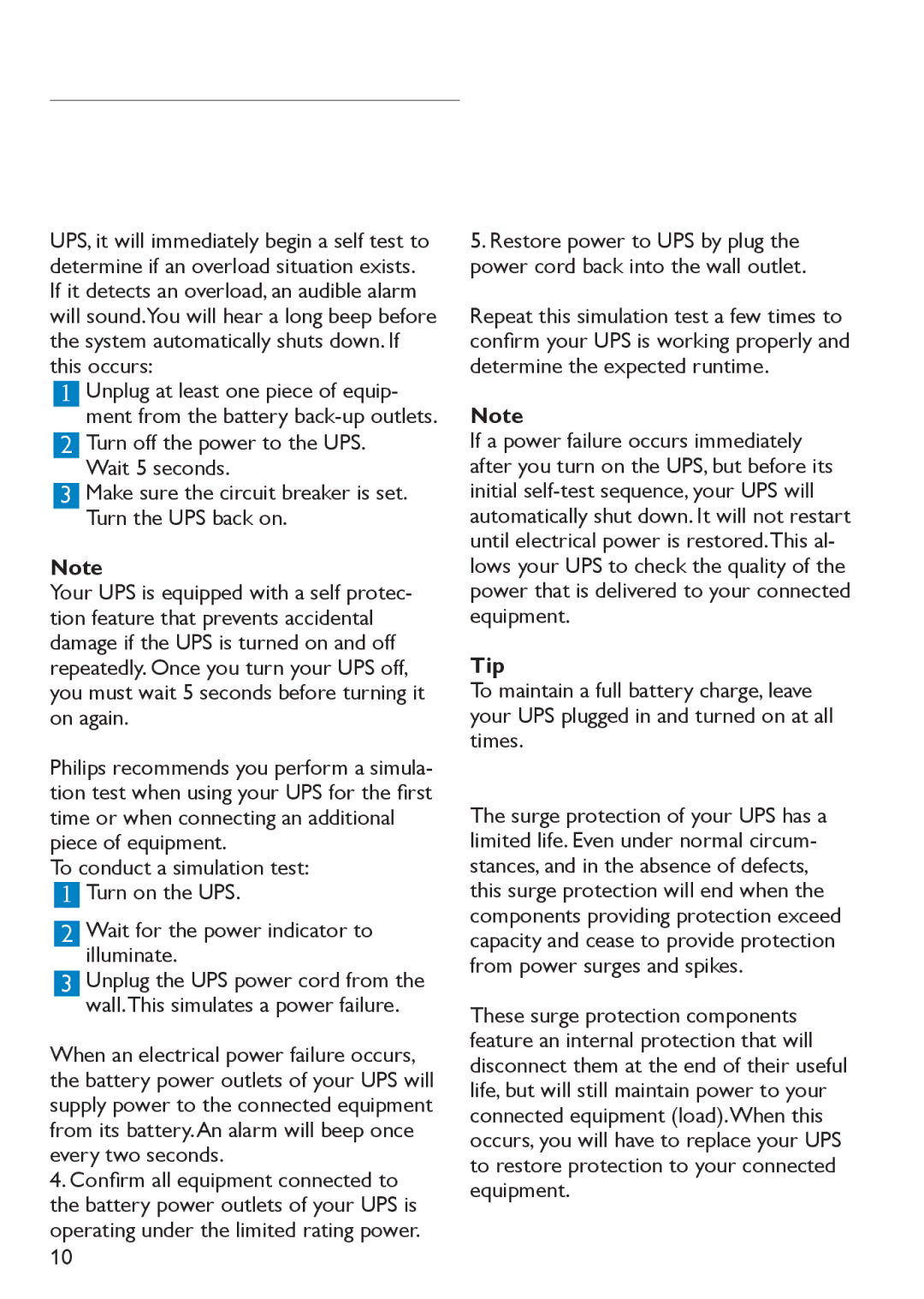 Philips SPB4230WA/17 manual Conﬁrm all equipment connected to, Tip 