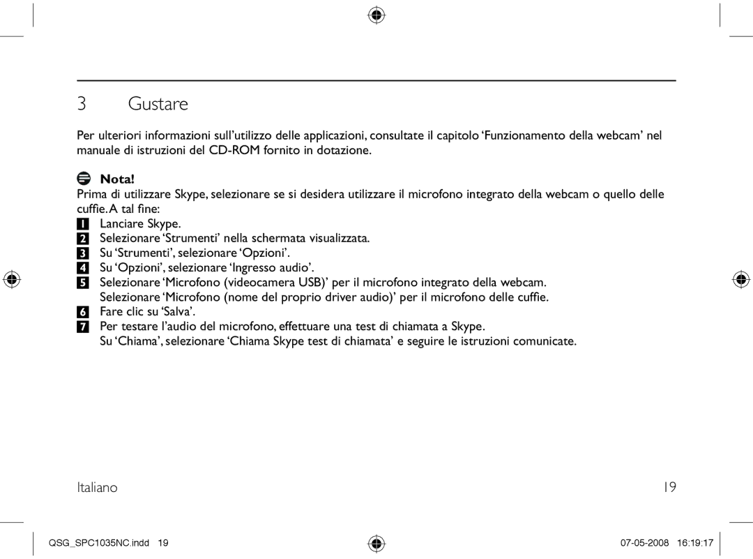 Philips SPC1035NC manual Gustare 