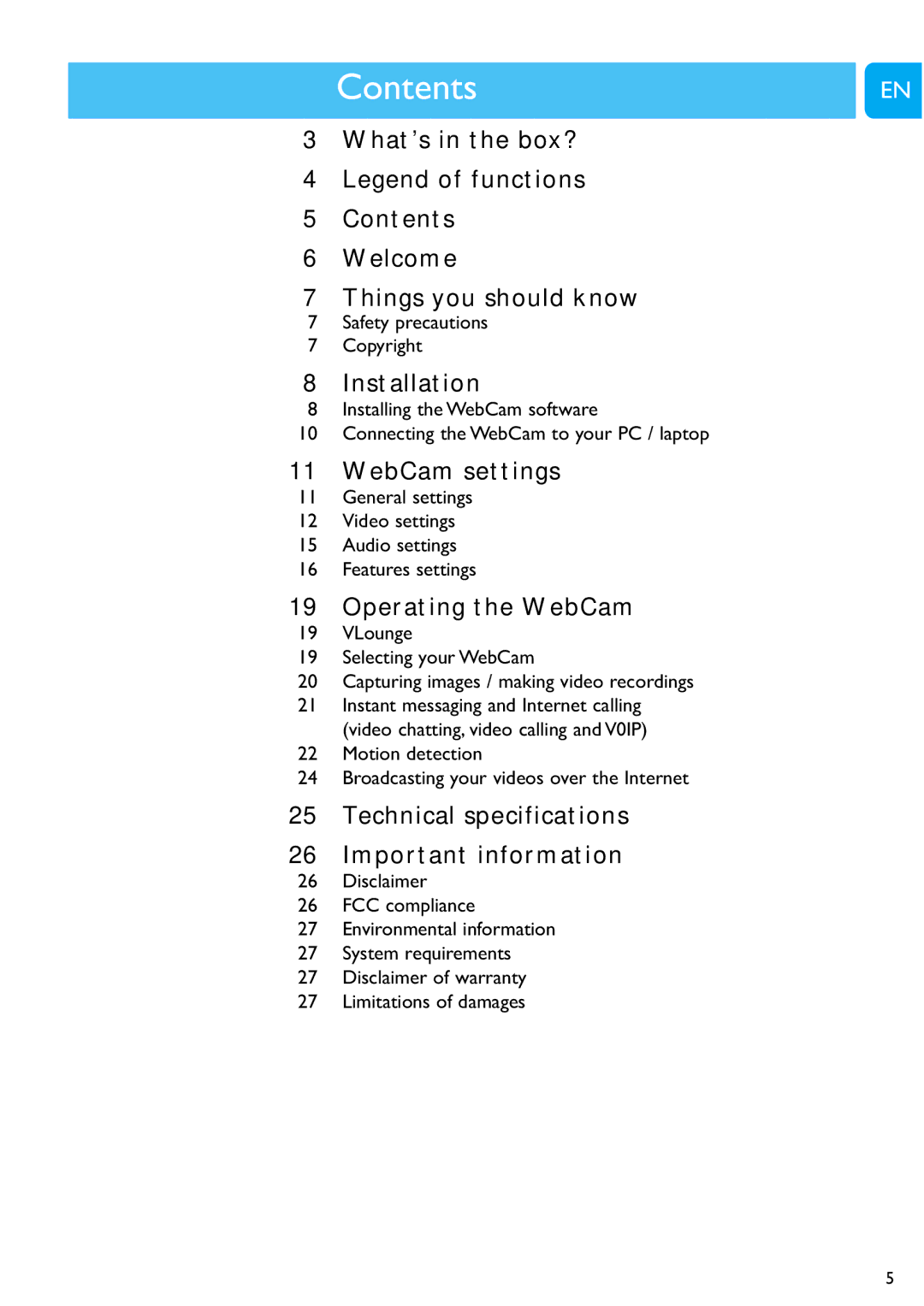 Philips SPC1300NC/00 user manual Contentshapter 