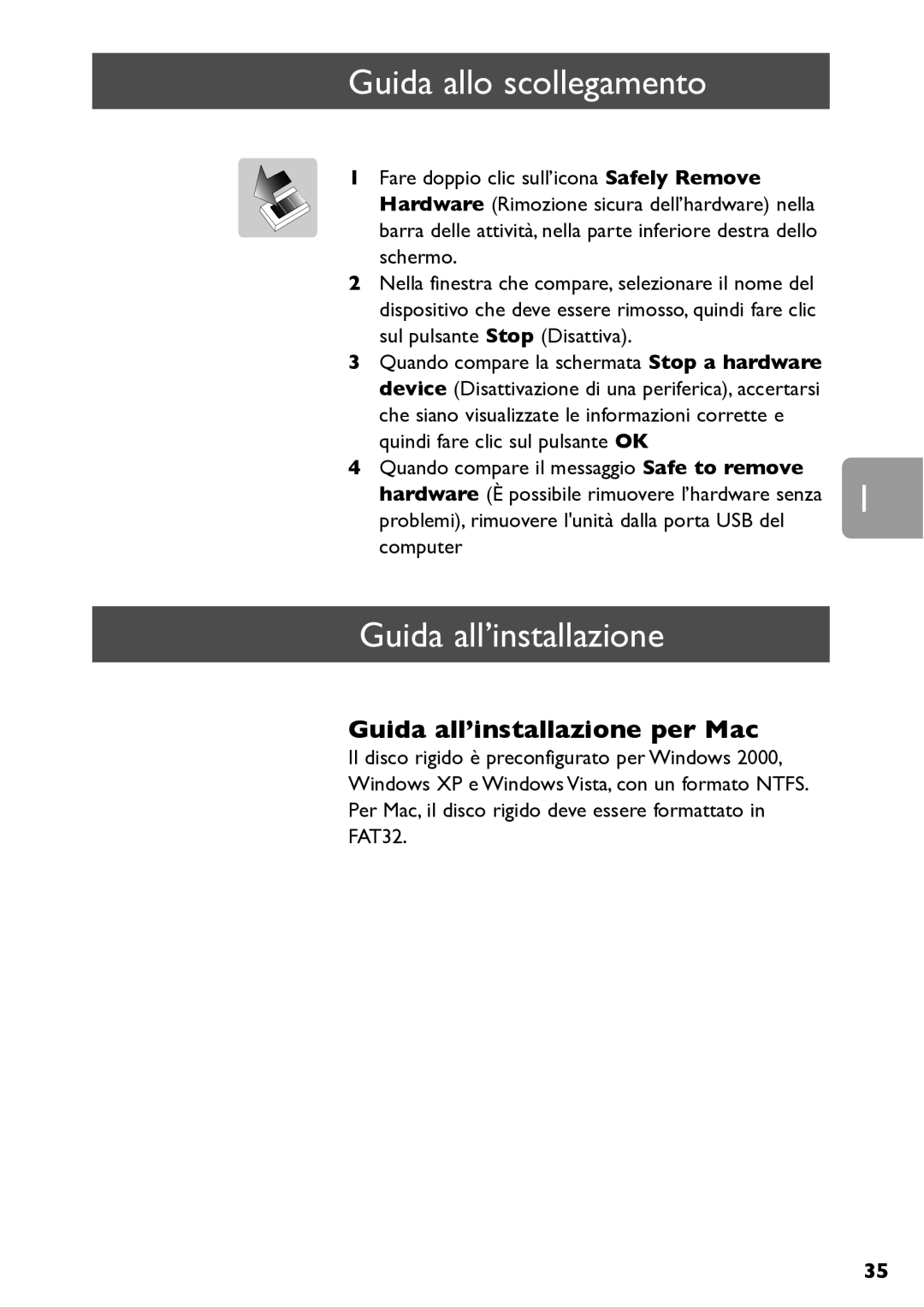 Philips SPE3000 Series user manual Guida allo scollegamento, Guida all’installazione 