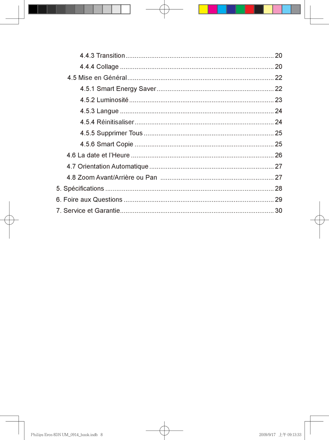 Philips SPF 3408/G7, SPF 3408T/G7 user manual Spécifications Foire aux Questions Service et Garantie 