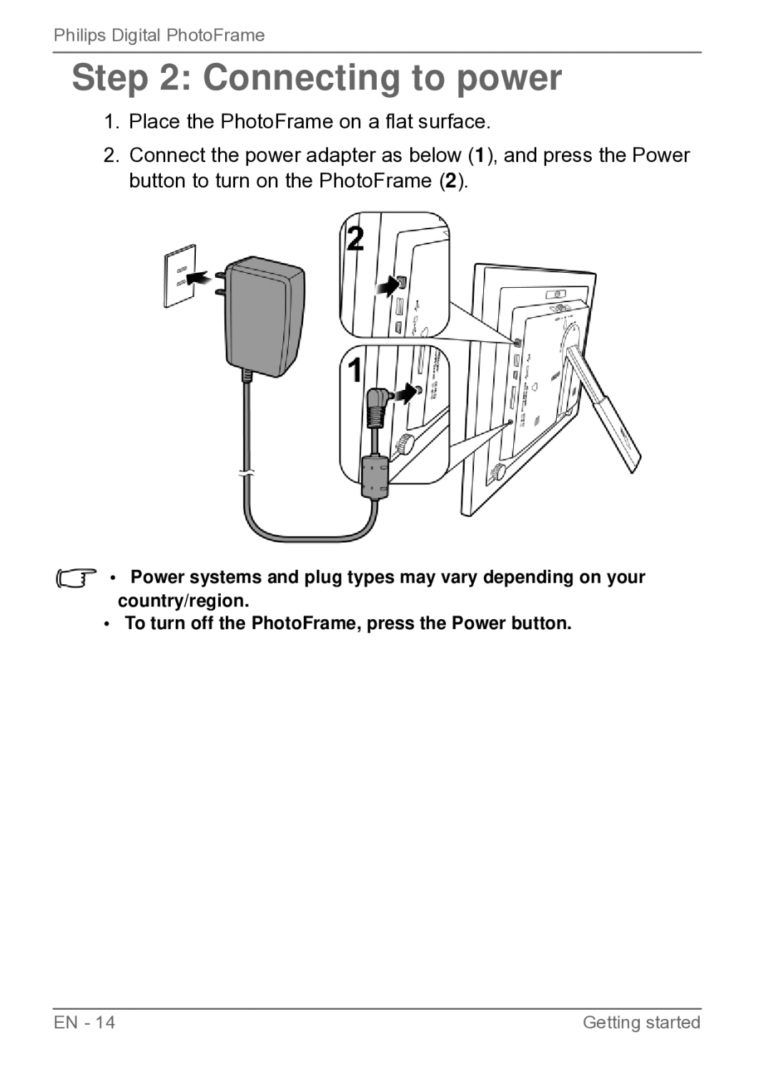 Philips SPF3470/G7, SPF3480/G7, SPF3480X/G7, SPF3400C/G7, SPF3400/G7, SPF3470X/G7 user manual Connecting to power 