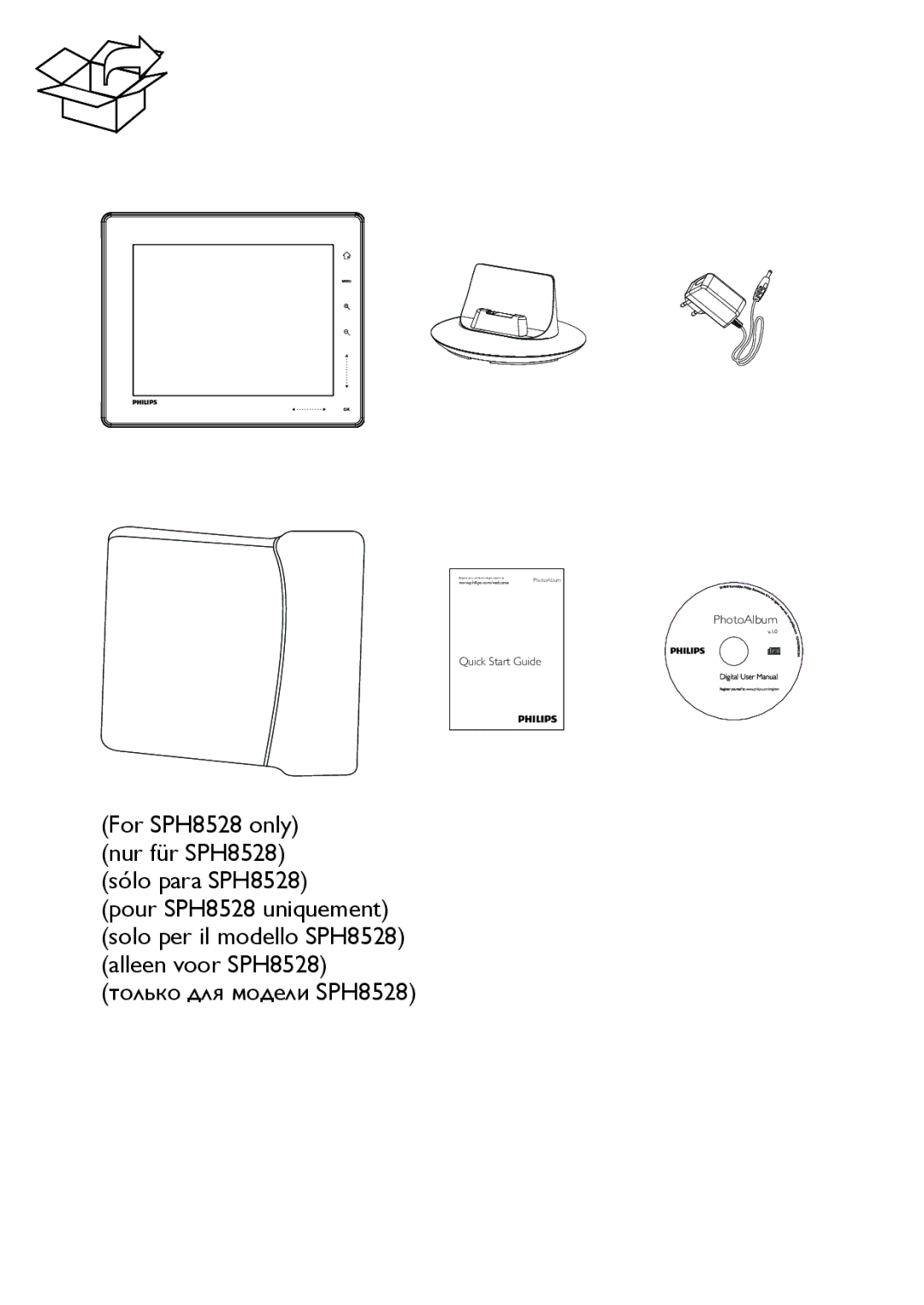 Philips SPH8528, SPH8428, SPH8408/10 quick start Quick Start Guide 