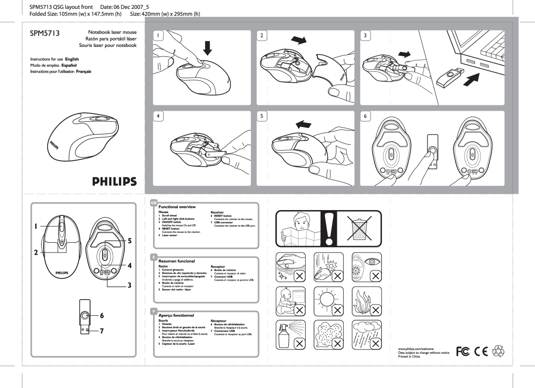 Philips SPM5713 manual 