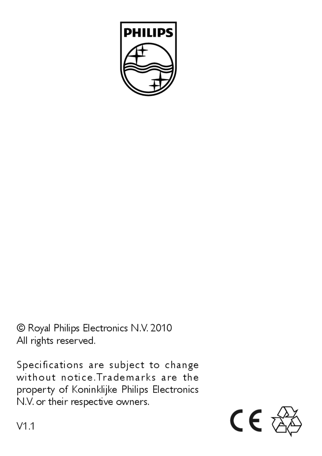 Philips SPM5910 user manual V1.1 