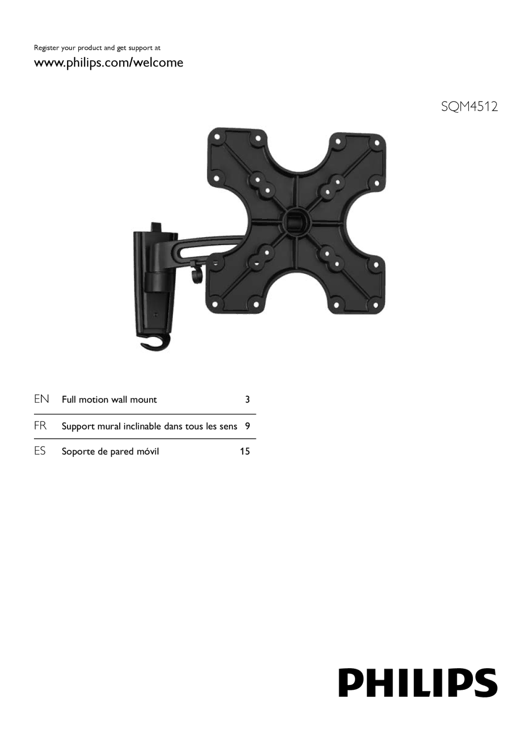 Philips SQM4512 manual 