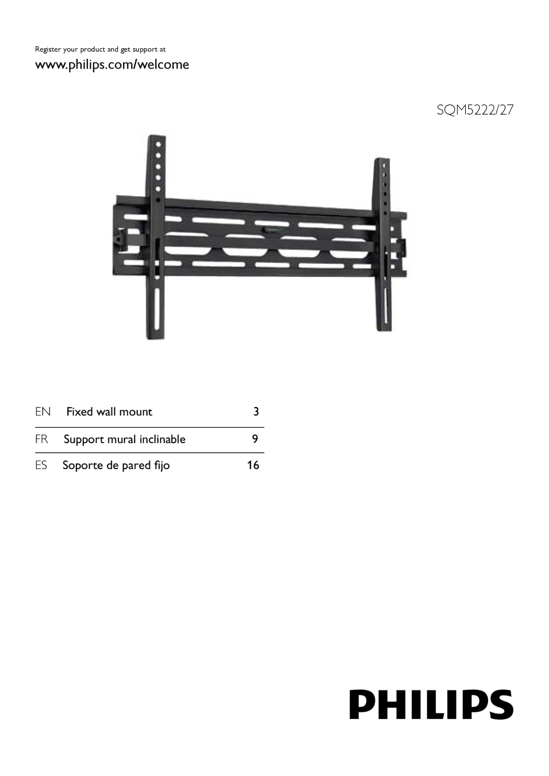 Philips SQM5222/27 manual 