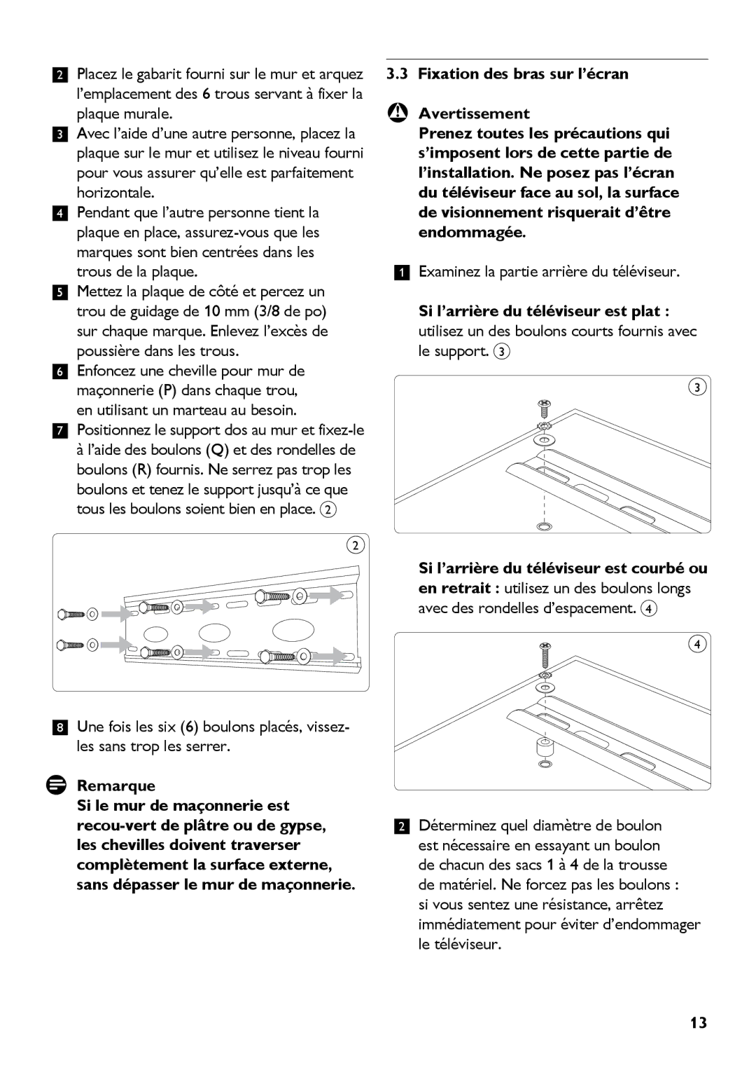 Philips SQM5312/27 manual Remarque 