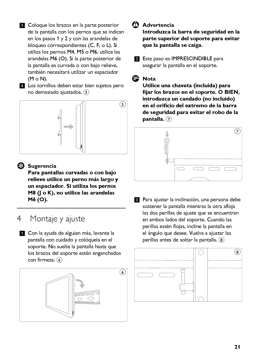 Philips SQM5312/27 manual Montaje y ajuste 