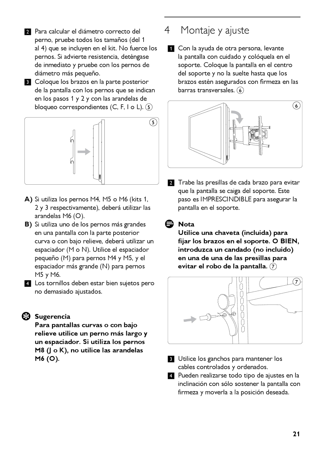 Philips SQM5562/27 manual Montaje y ajuste 