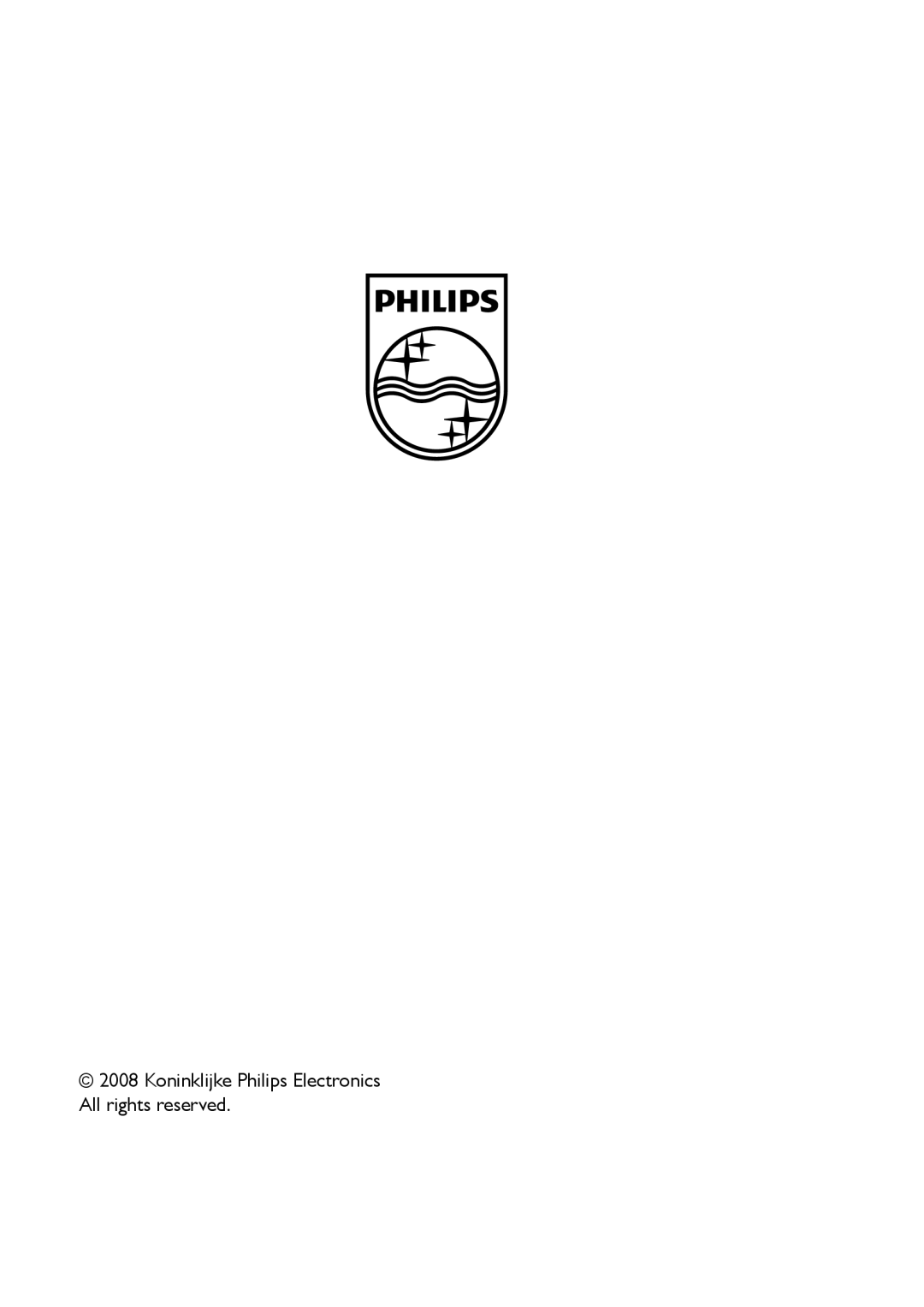 Philips SQM5562/27 manual Koninklijke Philips Electronics All rights reserved 