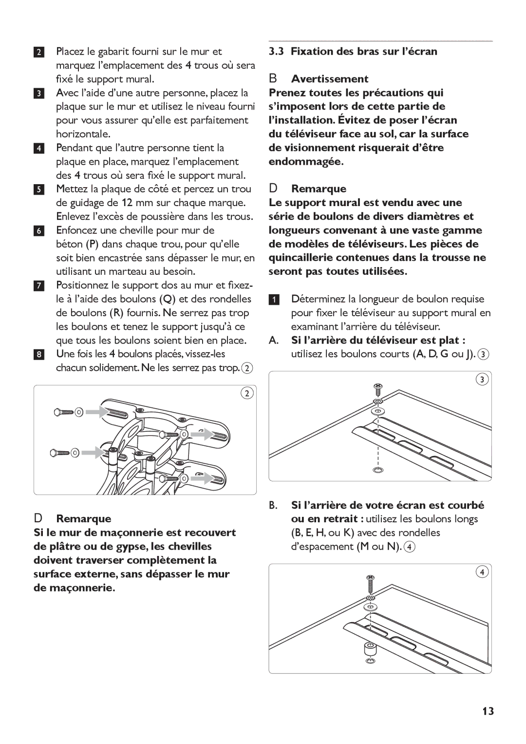 Philips SQM5572/27 manual Examinant l’arrière du téléviseur 