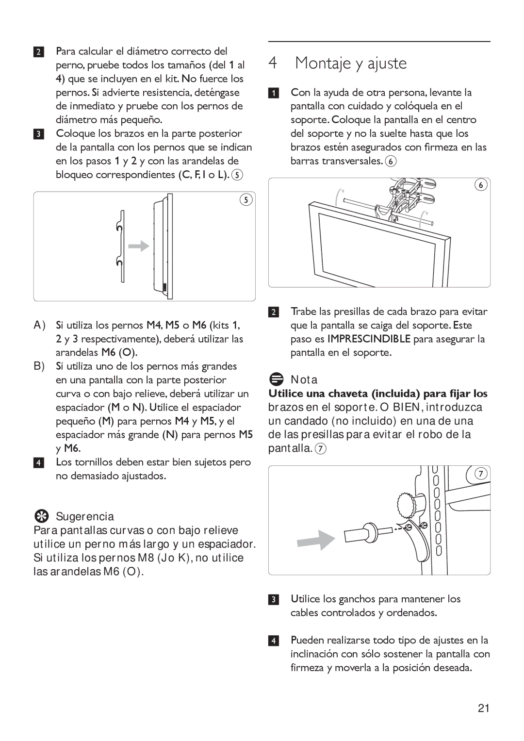 Philips SQM5572/27 manual Montaje y ajuste 