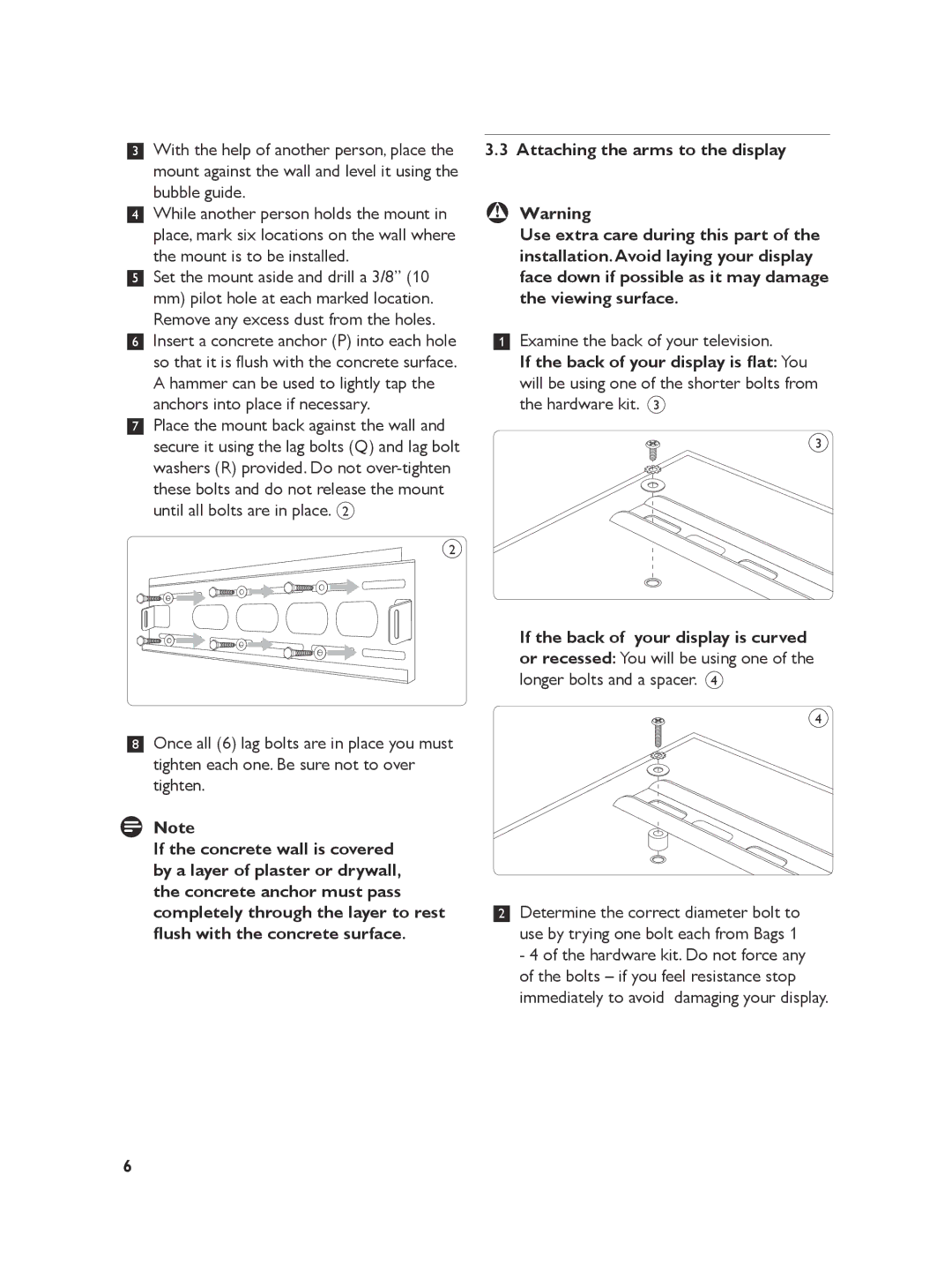 Philips SQM5822/27 manual Examine the back of your television 