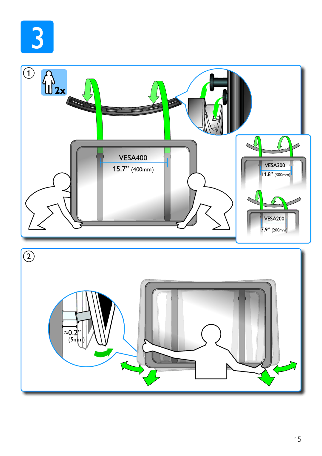 Philips SQM6325/27 user manual VESA400 