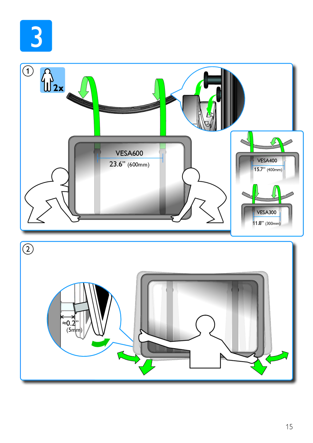 Philips SQM6375/27 user manual VESA600 