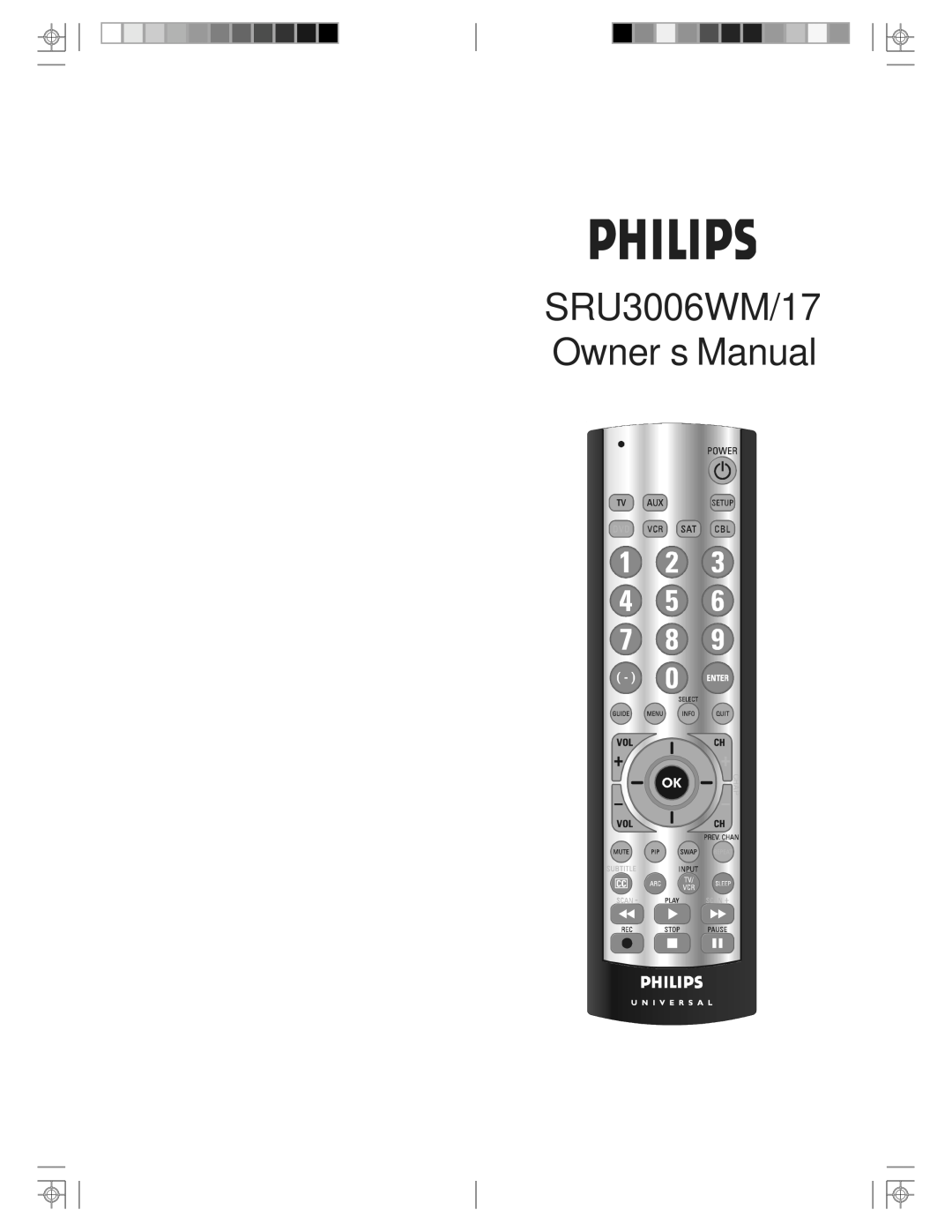 Philips src3036wm/17 manual Chap 