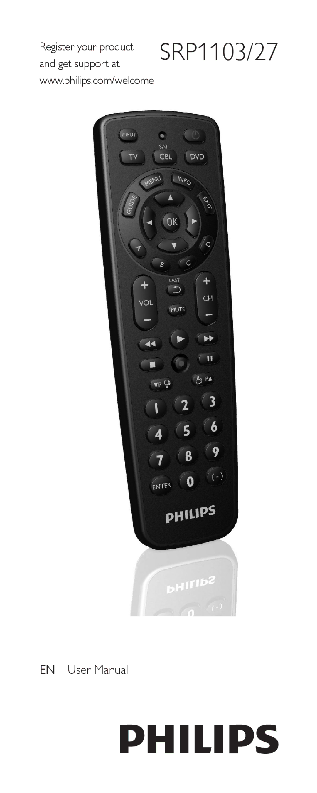 Philips SRP1127 user manual SRP1103/27 