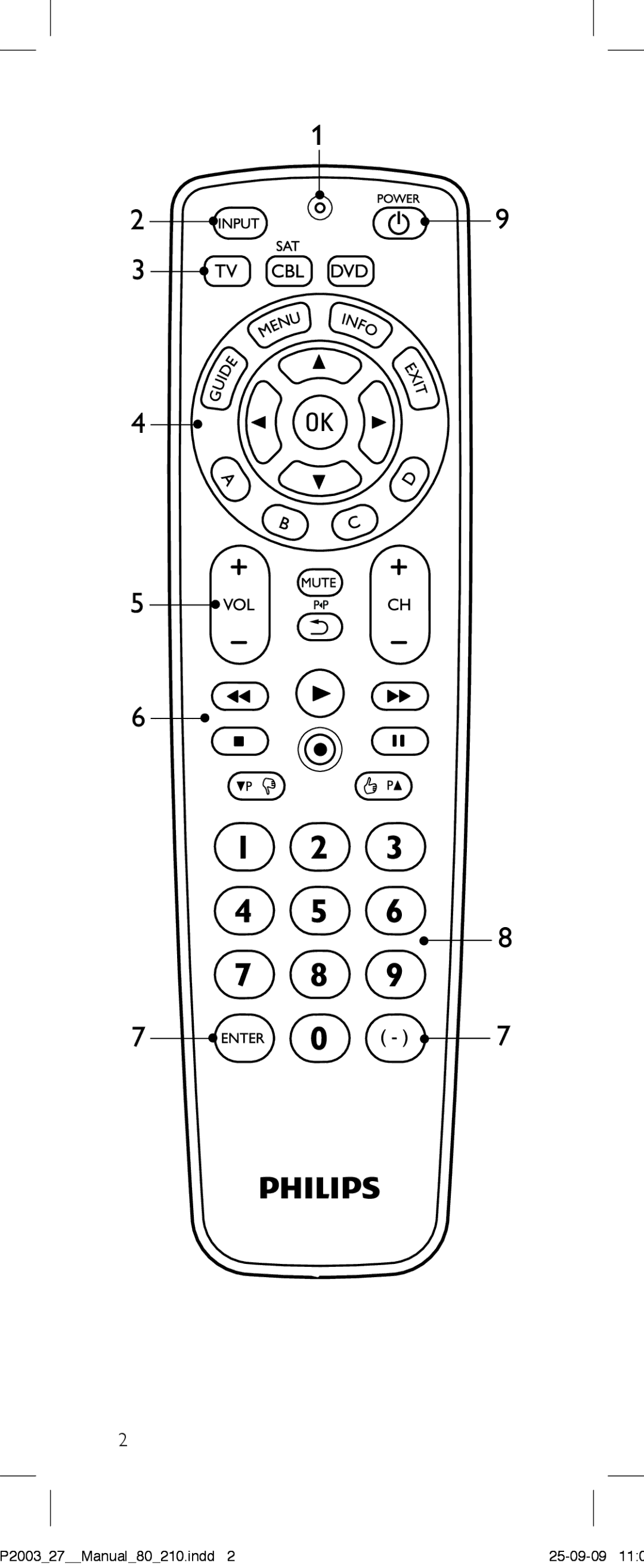 Philips SRP2003/27 user manual P200327Manual80210.indd 25-09-09 