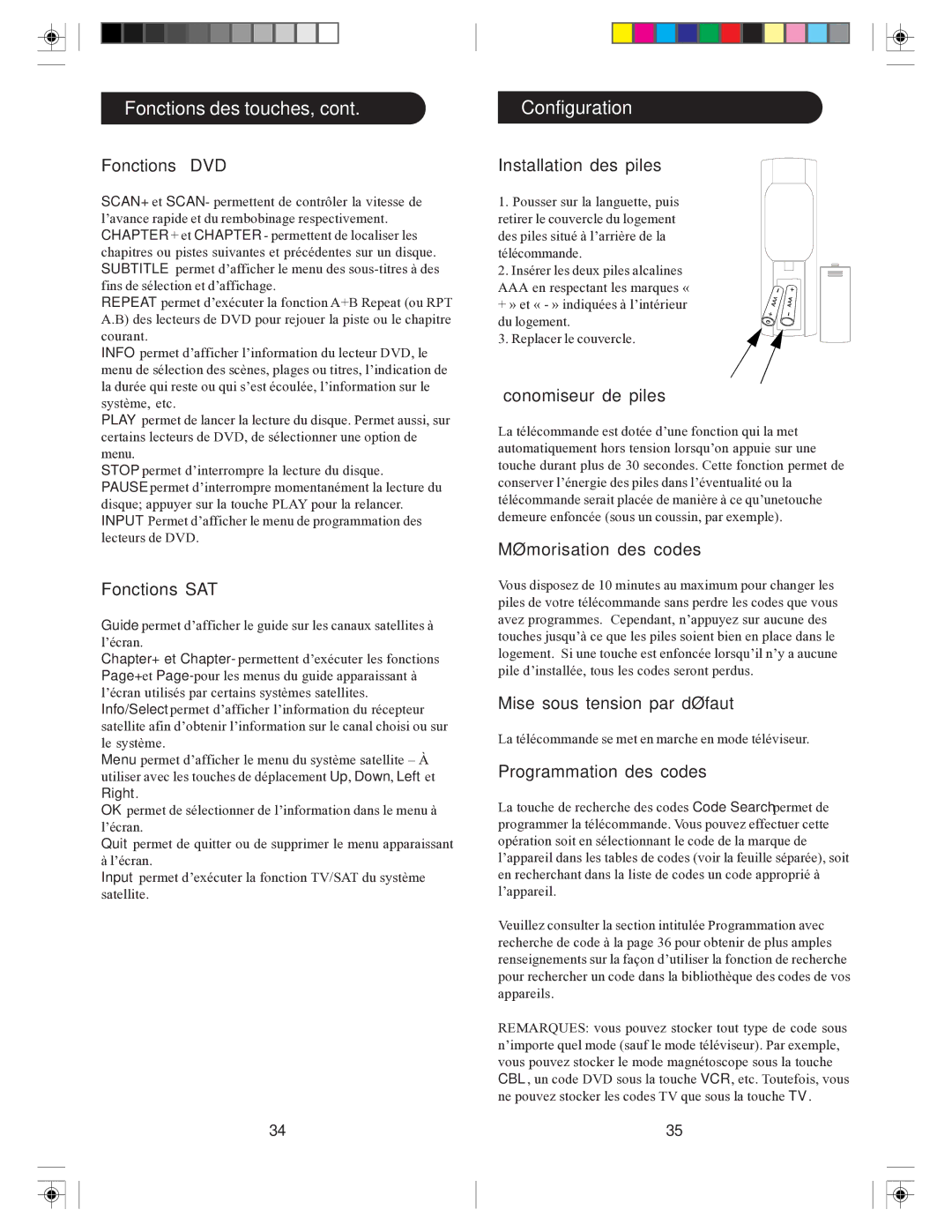 Philips SRU2103S/27 owner manual Configuration 