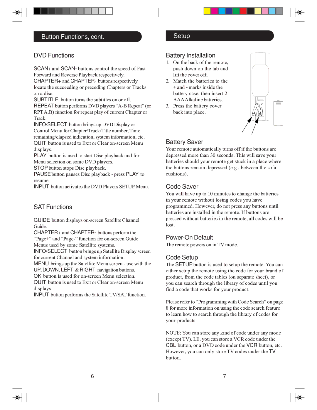 Philips SRU3004/27 owner manual DVD Functions, Setup 