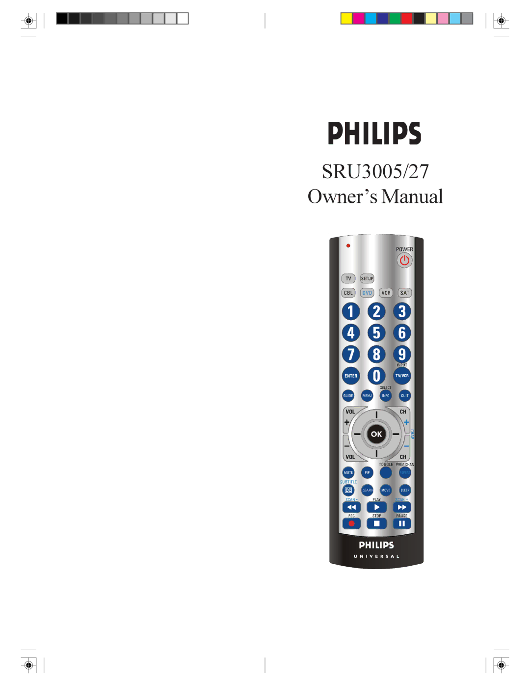 Philips SRU3005/27 owner manual 