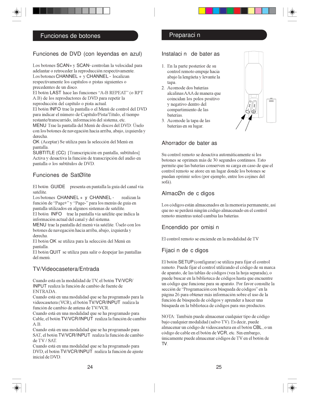 Philips SRU3005/27 owner manual Preparación 