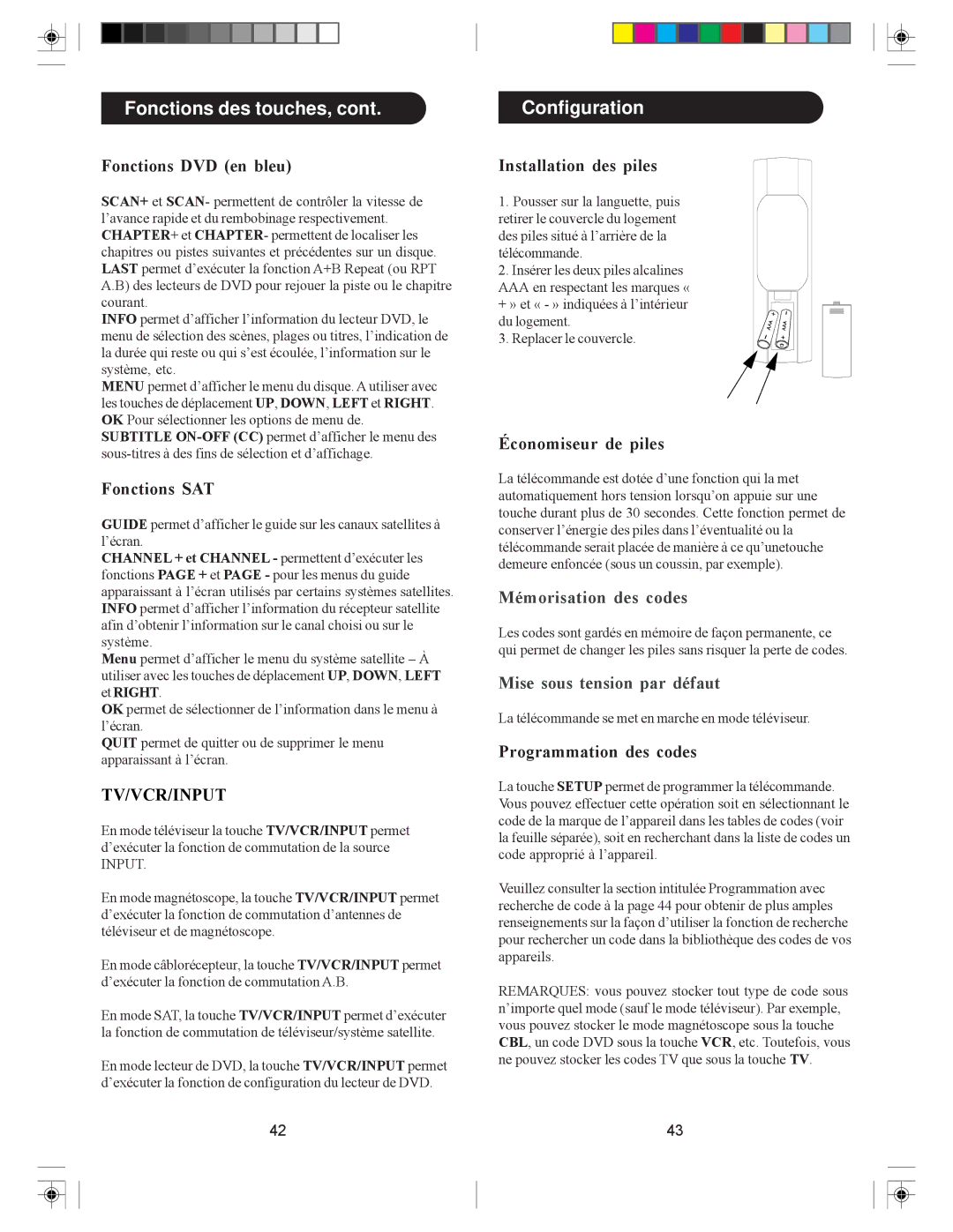 Philips SRU4007/27 owner manual Configuration 