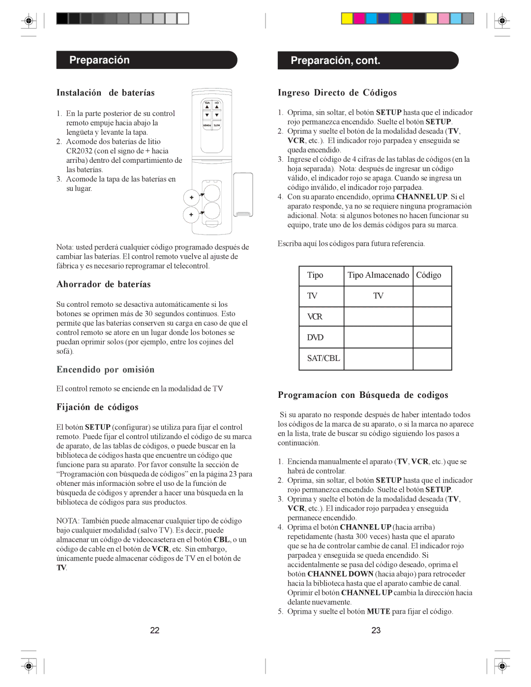 Philips SRU4040 owner manual Preparación 