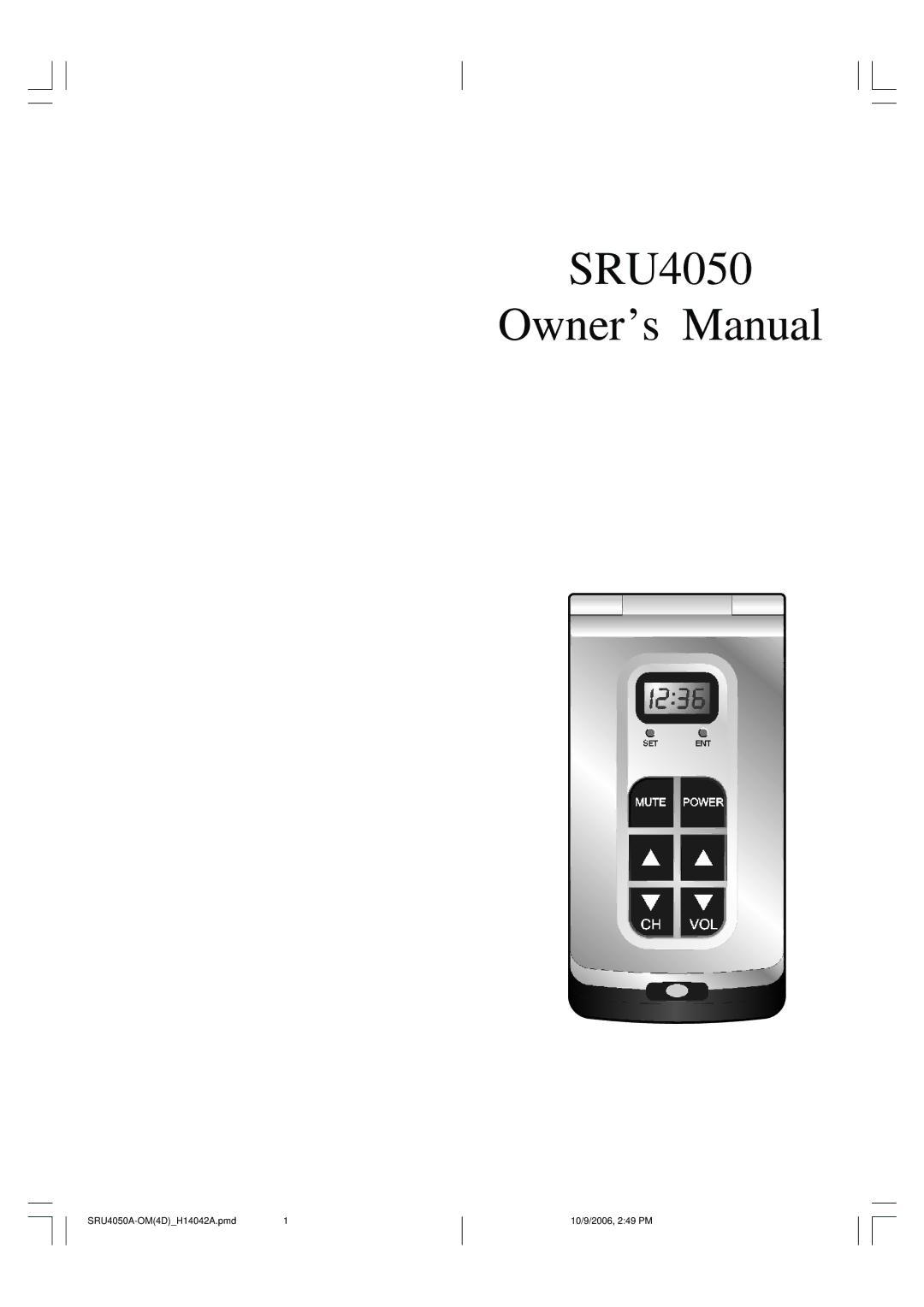 Philips SRU4050 owner manual 