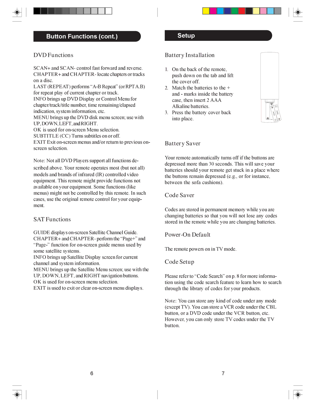 Philips SRU4105/27 owner manual Setup 