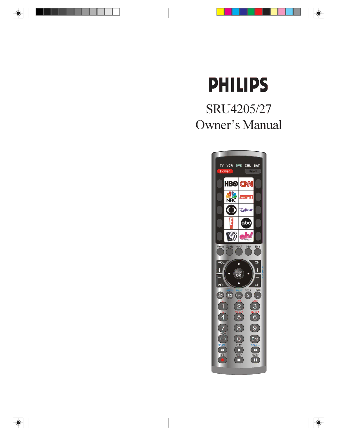 Philips owner manual SRU4205/27 