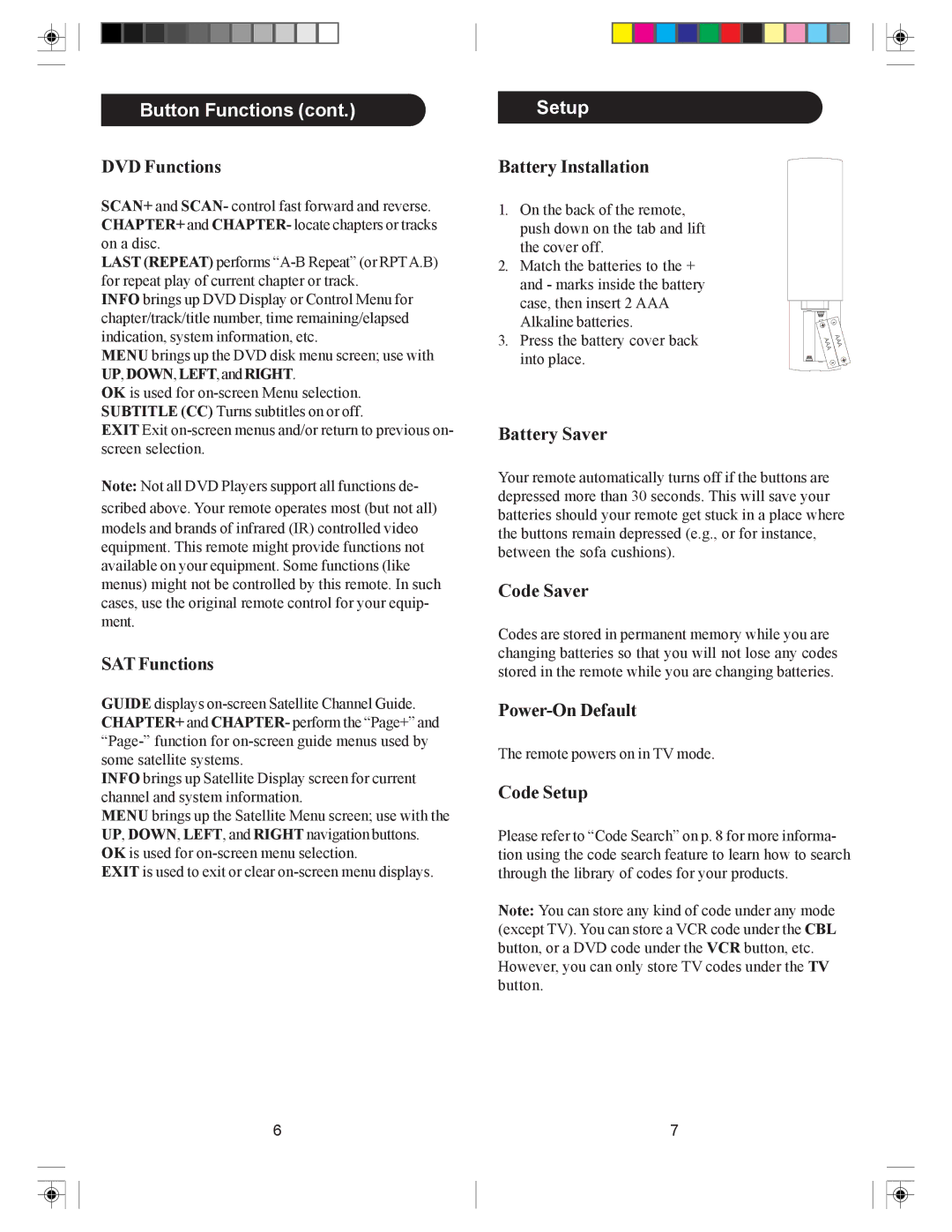 Philips SRU4205 owner manual Setup 