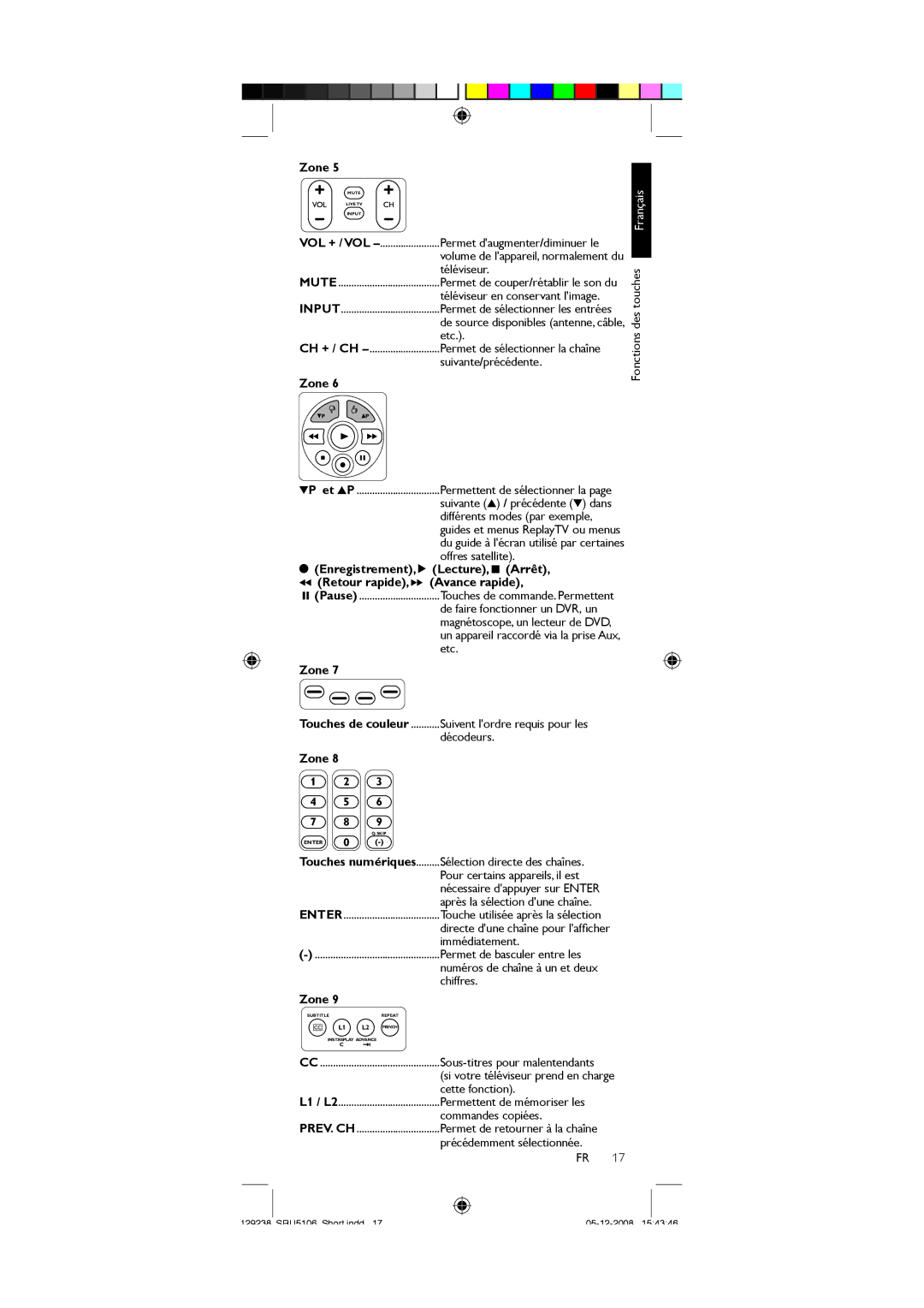 Philips SRU5106/27 user manual Enter, Prev. Ch 