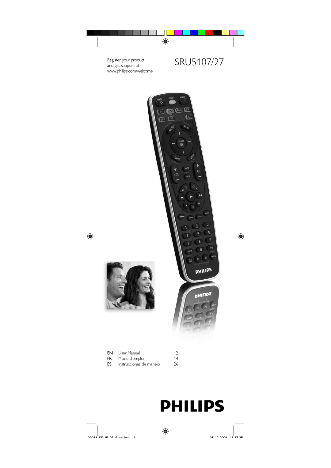 Philips SRU5107/27 user manual Get support at, Register your product Mode d’emploi 