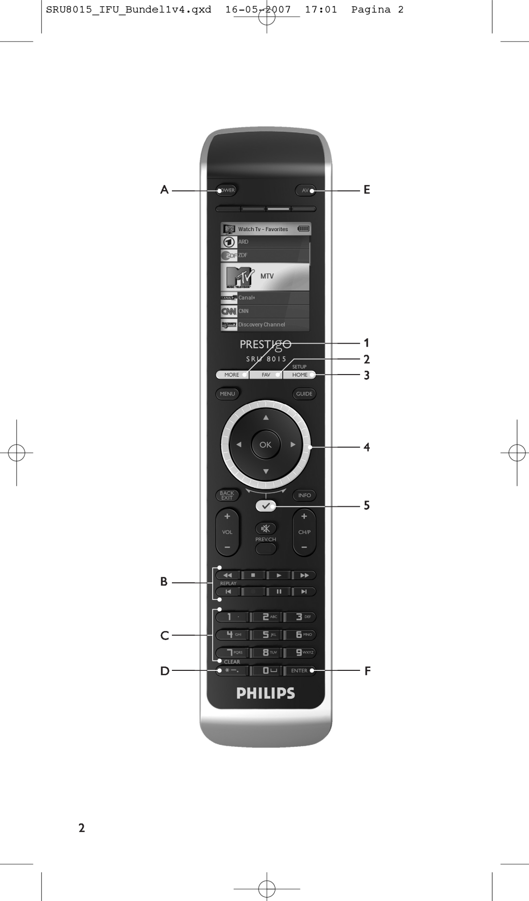 Philips manual A E, SRU8015IFUBundel1v4.qxd 16-05-2007 1701 Pagina 