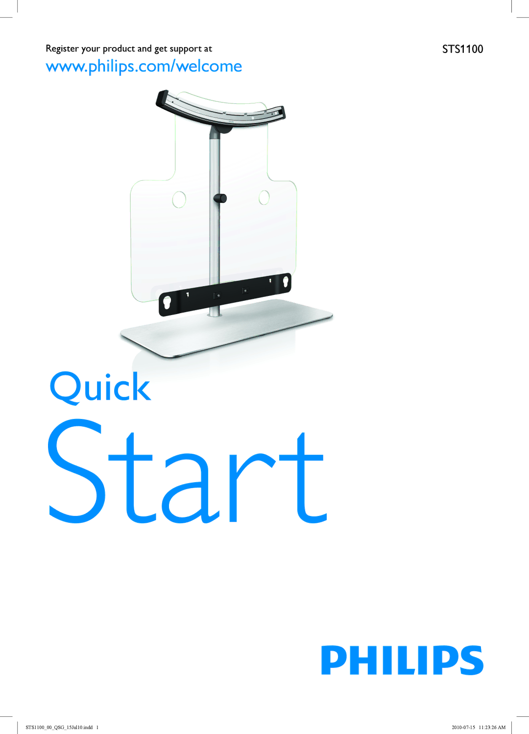 Philips STS1100/00 quick start Start 