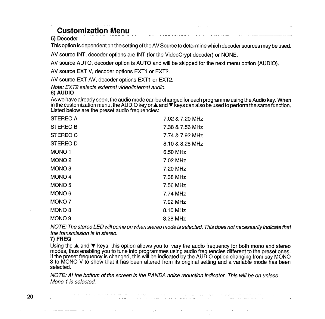 Philips STU 801/25R manual 