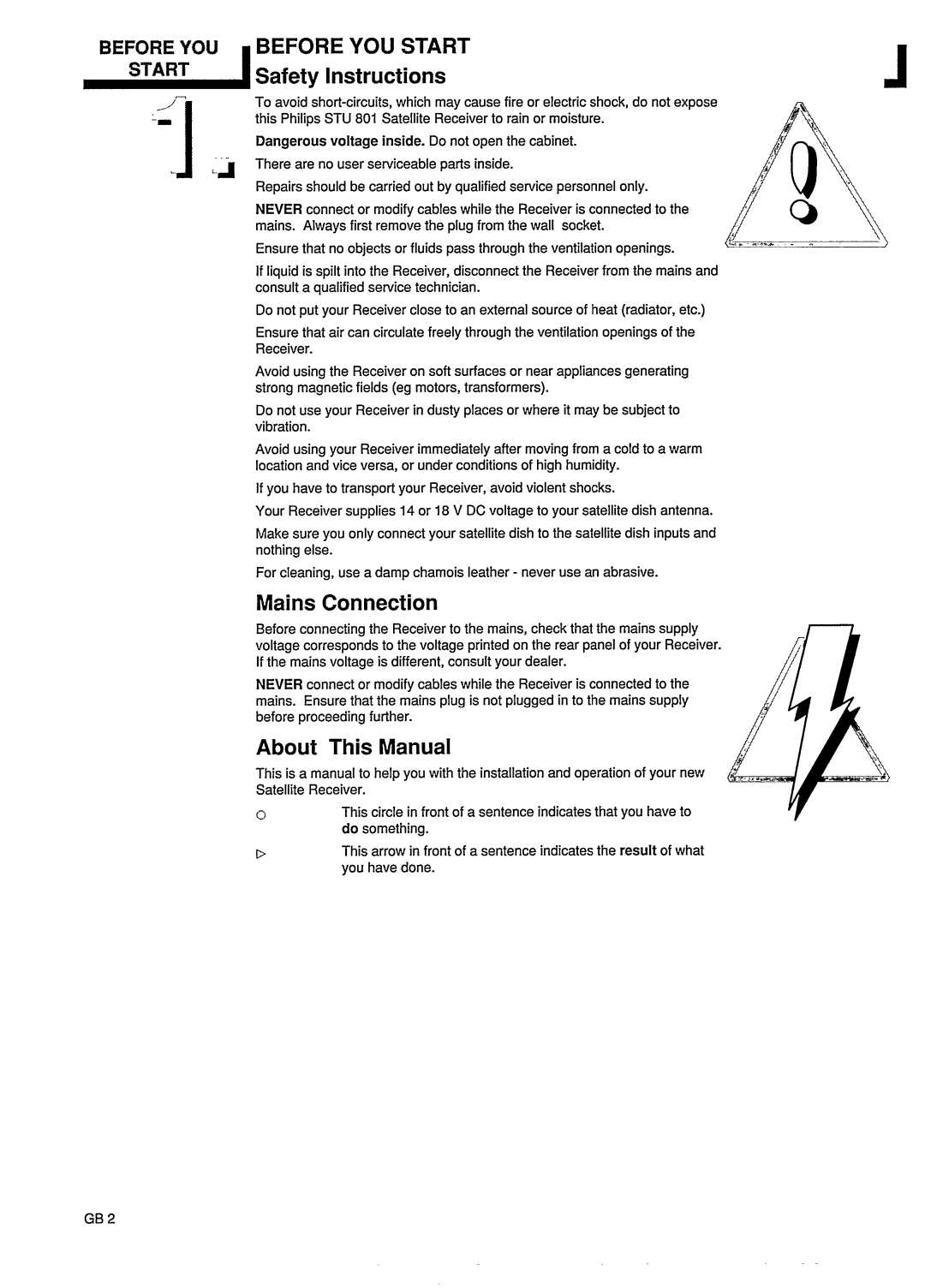 Philips STU801/05R manual 