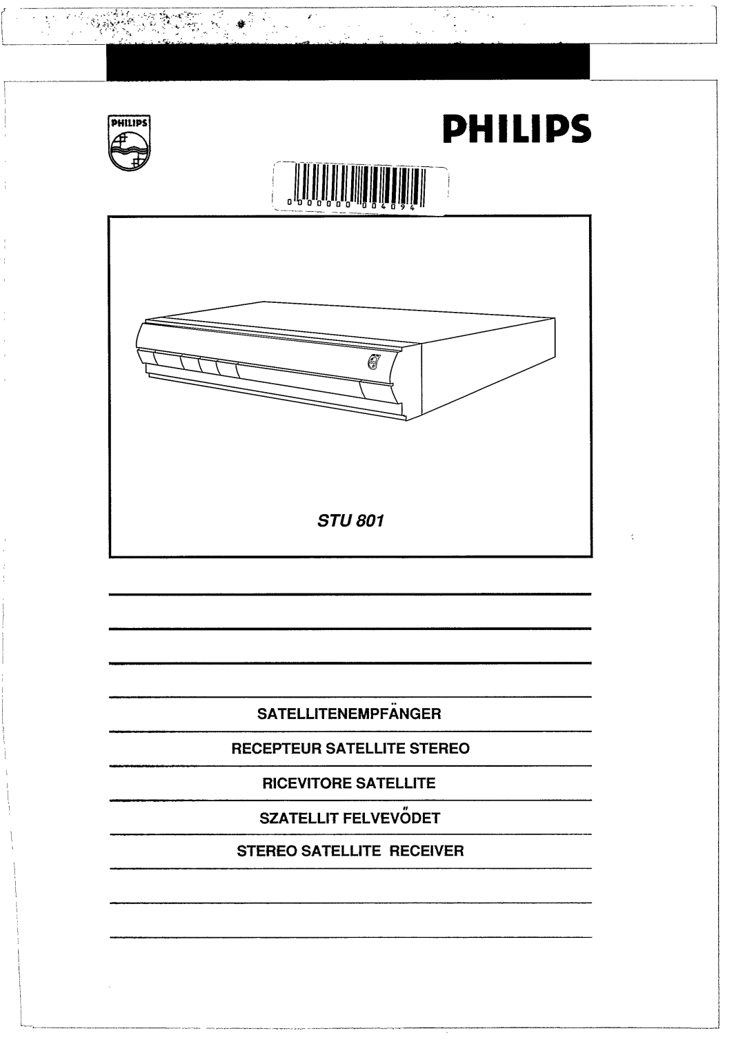 Philips STU801/05R manual 