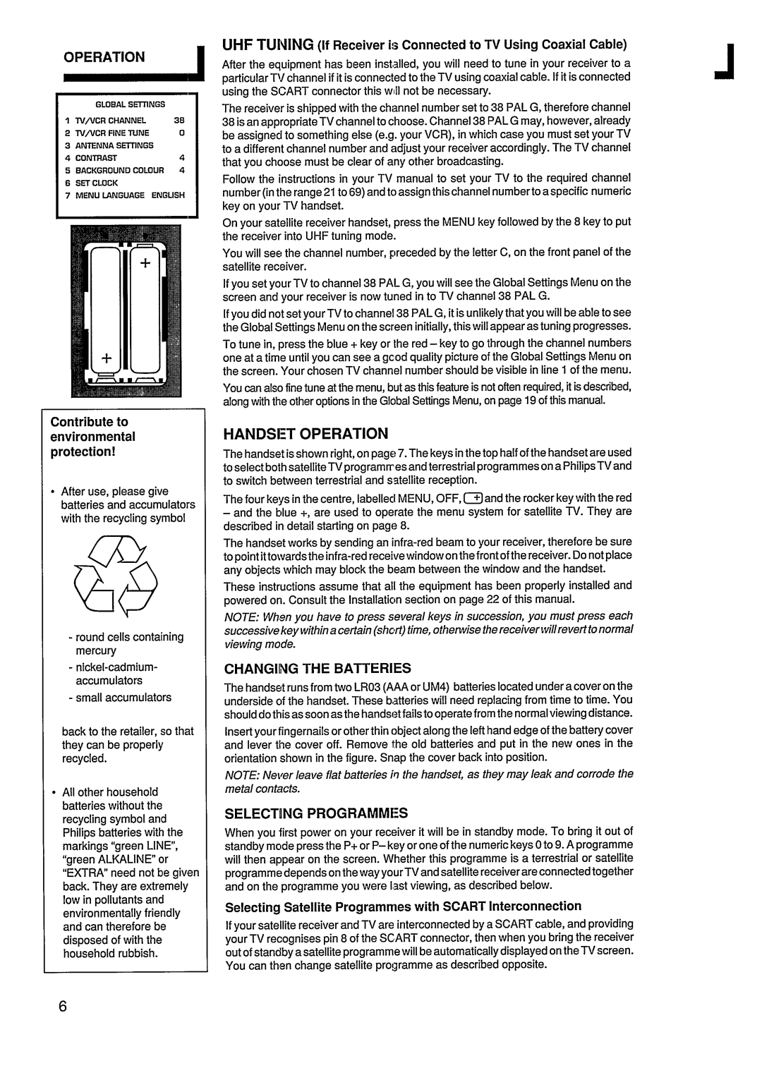 Philips STU811/02G manual 