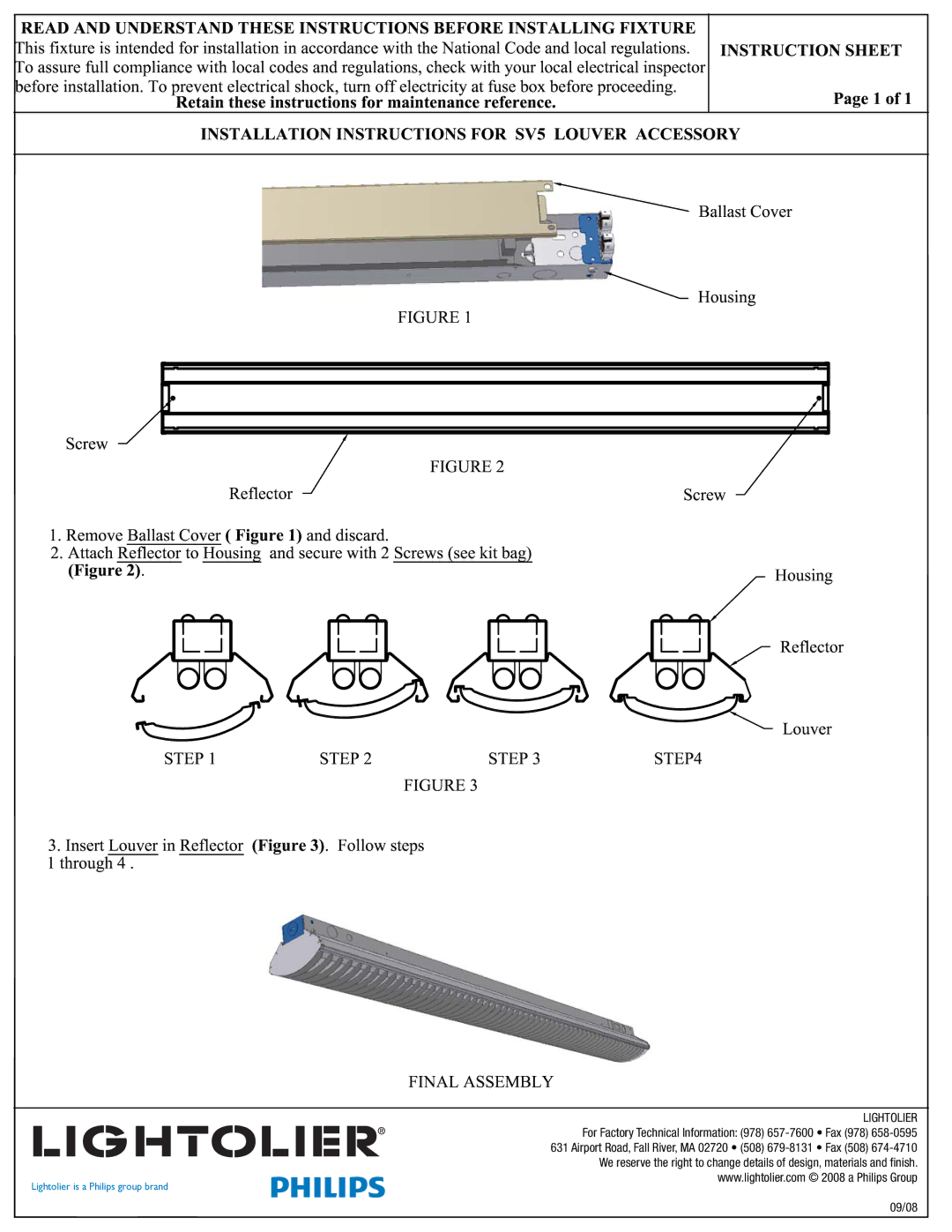 Philips SV5 manual 09/08 