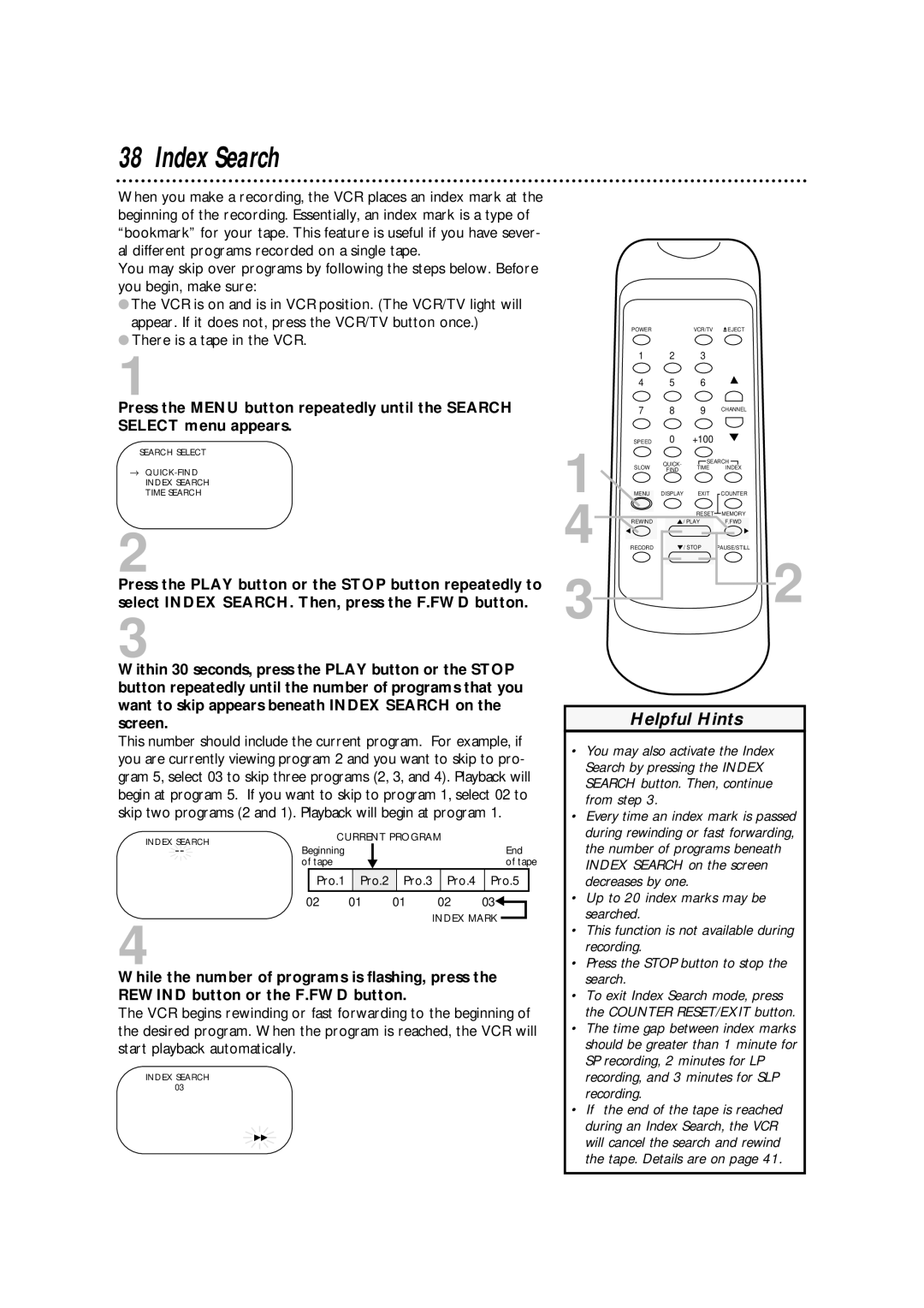 Philips SVA106 owner manual Index Search 