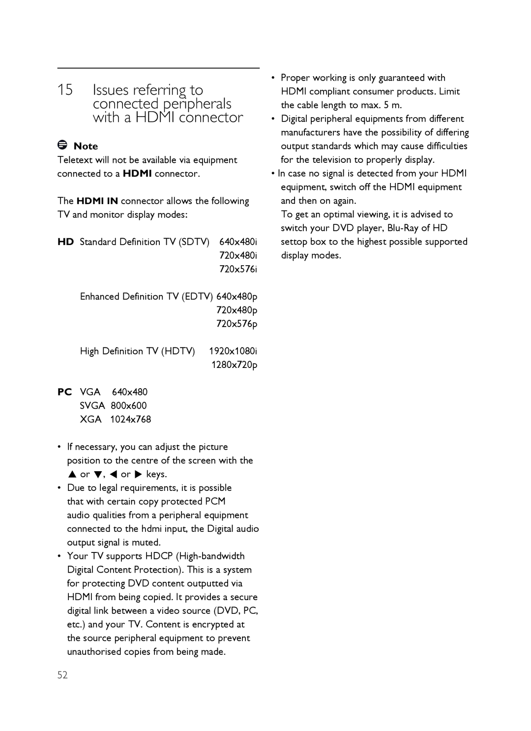 Philips SX60 user manual 